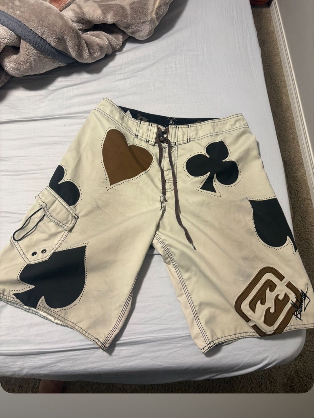 Billabong Unlimited Men's Cream Card Suit Board Shorts